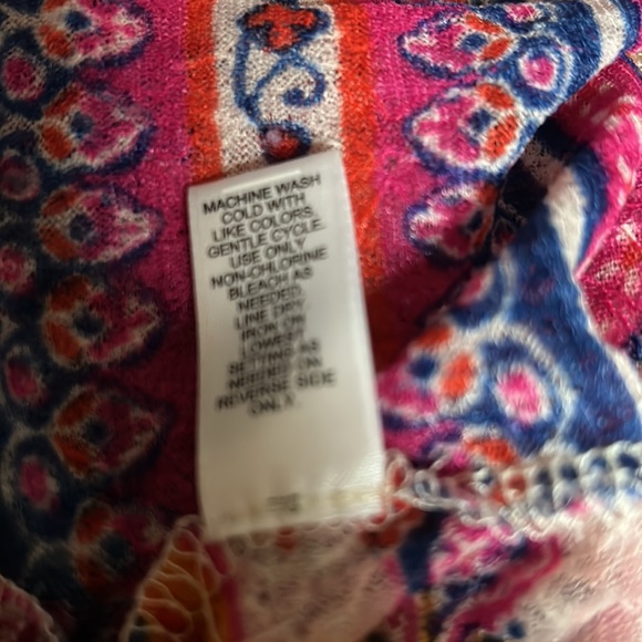 🩷Cato Stretch Mesh Lace Mixed Print Striped Boho Casual Sleeveless Summer Top - Picture 13 of 14